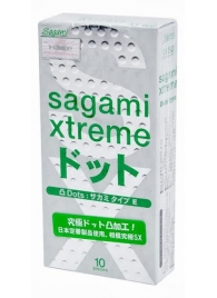 Презервативы Sagami Xtreme Type-E с точками - 10 шт. - Sagami - купить с доставкой в Волгограде