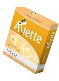 Презервативы Arlette Dotted с точечной текстурой - 3 шт. - Arlette - купить с доставкой в Волгограде