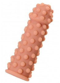 Телесная реалистичная насадка KOKOS Extreme Sleeve 02 с дополнительной стимуляцией - 12,7 см. - KOKOS - в Волгограде купить с доставкой