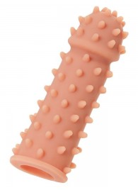 Телесная реалистичная насадка KOKOS Extreme Sleeve 03 с дополнительной стимуляцией - 12,7 см. - KOKOS - в Волгограде купить с доставкой