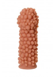 Телесная реалистичная насадка KOKOS Extreme Sleeve 08 с дополнительной стимуляцией - 12,7 см. - KOKOS - в Волгограде купить с доставкой