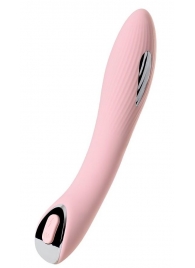 Розовый силиконовый вибратор с электростимуляцией TESLA G-POINT - 21 см. - ToyFa - купить с доставкой в Волгограде