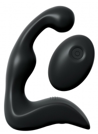 Черный вибромассажер простаты с пультом ДУ Control P-Spot Pro - Pipedream - в Волгограде купить с доставкой