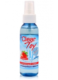 Очищающий спрей для игрушек CLEAR TOY Strawberry - 100 мл. - Биоритм - купить с доставкой в Волгограде