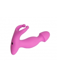 Розовый стимулятор простаты с усиками - 15 см. - 4sexdreaM - в Волгограде купить с доставкой