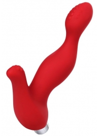 Красный силиконовый вибростимулятор простаты Proman - 12,5 см. - ToyFa - в Волгограде купить с доставкой
