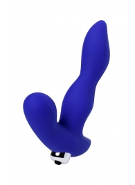 Синий силиконовый вибростимулятор простаты Stroman - 14,5 см. - ToyFa - в Волгограде купить с доставкой