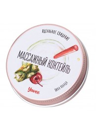 Массажная свеча «Массажный коктейль» с ароматом пина колады - 30 мл. - ToyFa - купить с доставкой в Волгограде