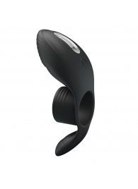 Черное кольцо на пенис с вибрацией Vibration Penis Sleeve - Baile - в Волгограде купить с доставкой