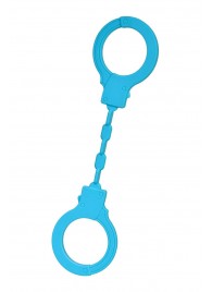 Голубые силиконовые наручники A-Toys без ключа - A-toys - купить с доставкой в Волгограде