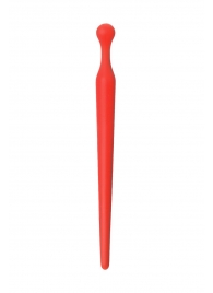 Красный силиконовый уретральный плаг - 10 см. - ToyFa - купить с доставкой в Волгограде