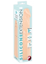 Телесная насадка-удлинитель Silicone Extension - 19 см. - Orion - в Волгограде купить с доставкой