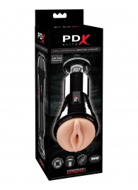 Телесный вибромастурбатор-вагина Cock Compressor Vibrating Stroker - Pipedream - в Волгограде купить с доставкой