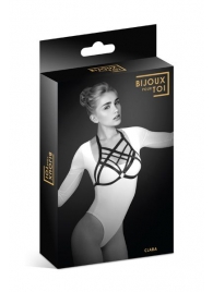 Черная упряжь на грудь Clara - Bijoux Pour Toi - купить с доставкой в Волгограде
