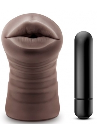 Коричневый мастурбатор-ротик Heather - Blush Novelties - в Волгограде купить с доставкой