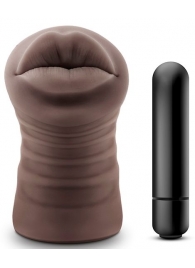 Коричневый мастурбатор-ротик Renee - Blush Novelties - в Волгограде купить с доставкой