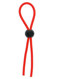 Красное эрекционное лассо с одной бусинкой-утяжкой STRETCHY THICK LASSO - Dream Toys - в Волгограде купить с доставкой