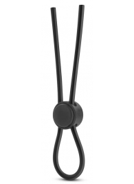 Черное силиконовое лассо на пенис SILICONE LOOP COCK RING - Blush Novelties - в Волгограде купить с доставкой