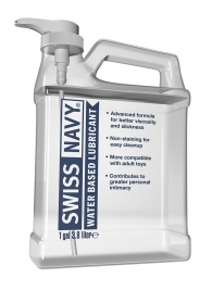 Канистра лубриканта Swiss Navy Water Based Lube на водной основе - 3,8 л. - Swiss navy - купить с доставкой в Волгограде