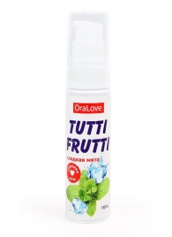Гель-смазка Tutti-frutti со вкусом сладкой мяты - 30 гр. - Биоритм - купить с доставкой в Волгограде