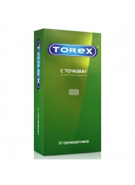 Текстурированные презервативы Torex  С точками  - 12 шт. - Torex - купить с доставкой в Волгограде