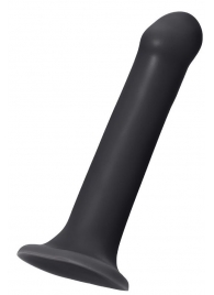 Черный фаллос на присоске Silicone Bendable Dildo XL - 20 см. - Strap-on-me - купить с доставкой в Волгограде