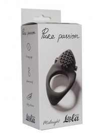 Черное эрекционное виброкольцо Pure Passion Midnight - Lola Games - в Волгограде купить с доставкой