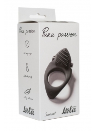 Черное эрекционное виброкольцо Pure Passion Sunset - Lola Games - в Волгограде купить с доставкой