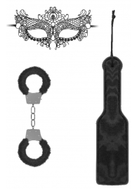 Черный игровой набор Introductory Bondage Kit №4 - Shots Media BV - купить с доставкой в Волгограде