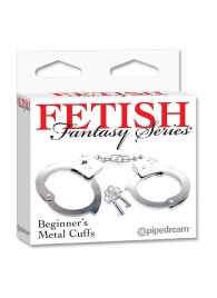 Металлические наручники Beginner s Metal Cuffs - Pipedream - купить с доставкой в Волгограде