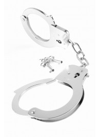 Металлические серебристые наручники Designer Metal Handcuffs - Pipedream - купить с доставкой в Волгограде