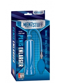 Синяя вакуумная помпа MENZSTUFF PENIS ENLARGER - Dream Toys - в Волгограде купить с доставкой