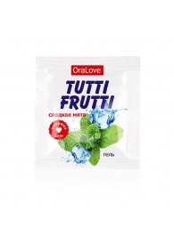Пробник гель-смазки Tutti-frutti со вкусом мяты - 4 гр. - Биоритм - купить с доставкой в Волгограде