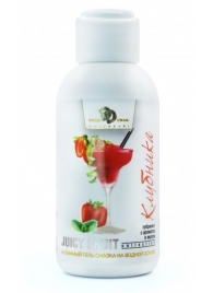 Интимный гель-смазка JUICY FRUIT с ароматом клубники - 100 мл. - БиоМед - купить с доставкой в Волгограде
