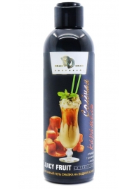 Интимный гель-смазка JUICY FRUIT с ароматом солёной карамели - 200 мл. - БиоМед - купить с доставкой в Волгограде