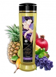 Массажное масло Libido Exotic Fruits с ароматом экзотических фруктов - 240 мл. - Shunga - купить с доставкой в Волгограде