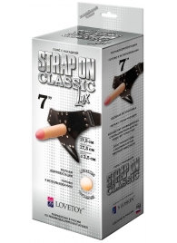 Пояс-трусики с насадкой Classic lux-Duke - 17,5 см. - LOVETOY (А-Полимер) - купить с доставкой в Волгограде