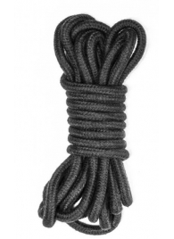 Черная веревка Do Not Disturb - 5 м. - Lola Games - купить с доставкой в Волгограде