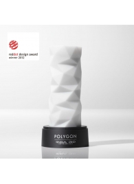 Белый 3D мастурбатор POLYGON - Tenga - в Волгограде купить с доставкой