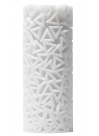 Белый 3D мастурбатор PILE - Tenga - в Волгограде купить с доставкой