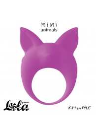 Фиолетовое эрекционное кольцо Kitten Kyle - Lola Games - в Волгограде купить с доставкой