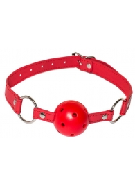 Красный кляп-шарик Firecracker - Lola Games - купить с доставкой в Волгограде