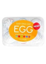 Набор из 6 мастурбаторов Tenga EGG Easy Beat с различным рельефом - Tenga - в Волгограде купить с доставкой