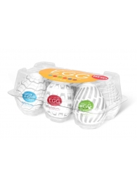 Набор из 6 мастурбаторов Tenga EGG Easy Beat с различным рельефом - Tenga - в Волгограде купить с доставкой