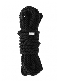 Черная веревка для шибари DELUXE BONDAGE ROPE - 5 м. - Dream Toys - купить с доставкой в Волгограде