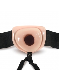 Телесный полый страпон Dr. Skin 6 Inch Hollow Strap On - 15,2 см. - Blush Novelties - купить с доставкой в Волгограде