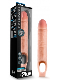 Телесный реалистичный фаллоудлинитель 10 Inch Silicone Cock Sheath Penis Extender - 25,4 см. - Blush Novelties - в Волгограде купить с доставкой