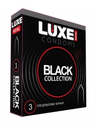 Черные презервативы LUXE Royal Black Collection - 3 шт. - Luxe - купить с доставкой в Волгограде