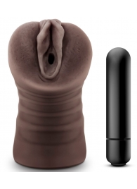 Коричневый мастурбатор-вагина Hot Chocolate Brianna - Blush Novelties - в Волгограде купить с доставкой