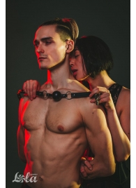 Черный кляп Love Addict на замочке - Lola Games - купить с доставкой в Волгограде